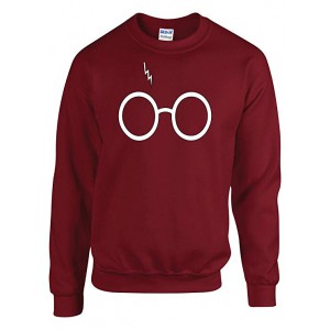 Glasses and Lightning Bolt Unisex Crewneck Sweater 