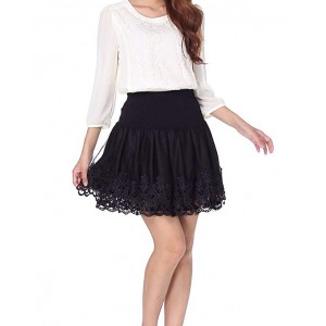 Women's Stretch High Waist Pleated Lace Tulle Tutu Casual Skirt Women's Stretch High Waist Pleated Lace Tulle Tutu Casual Skirt