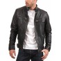 Men's Black Genuine Lambskin Vintage Leather Jacket