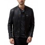 Men's Black Classic Genuine Lambskin Leather Jacket