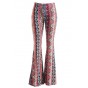 Womens Boho Comfy Stretchy Bell Bottom Flare Pants