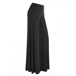 Womens Comfy Chic Solid Tie-Dye Palazzo Pants