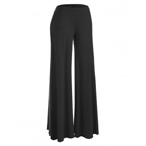 Womens Comfy Chic Solid Tie-Dye Palazzo Pants