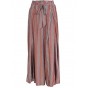 Women's Boho High Waist Split Stripe Wide Leg Pants