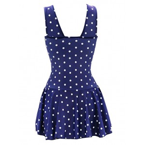 Women's Plus-Size Polka Dot Shaping Body One Piece Swim Dresses Swimsuits Women's Plus-Size Polka Dot Shaping Body One Piece Swim Dresses Swimsuits